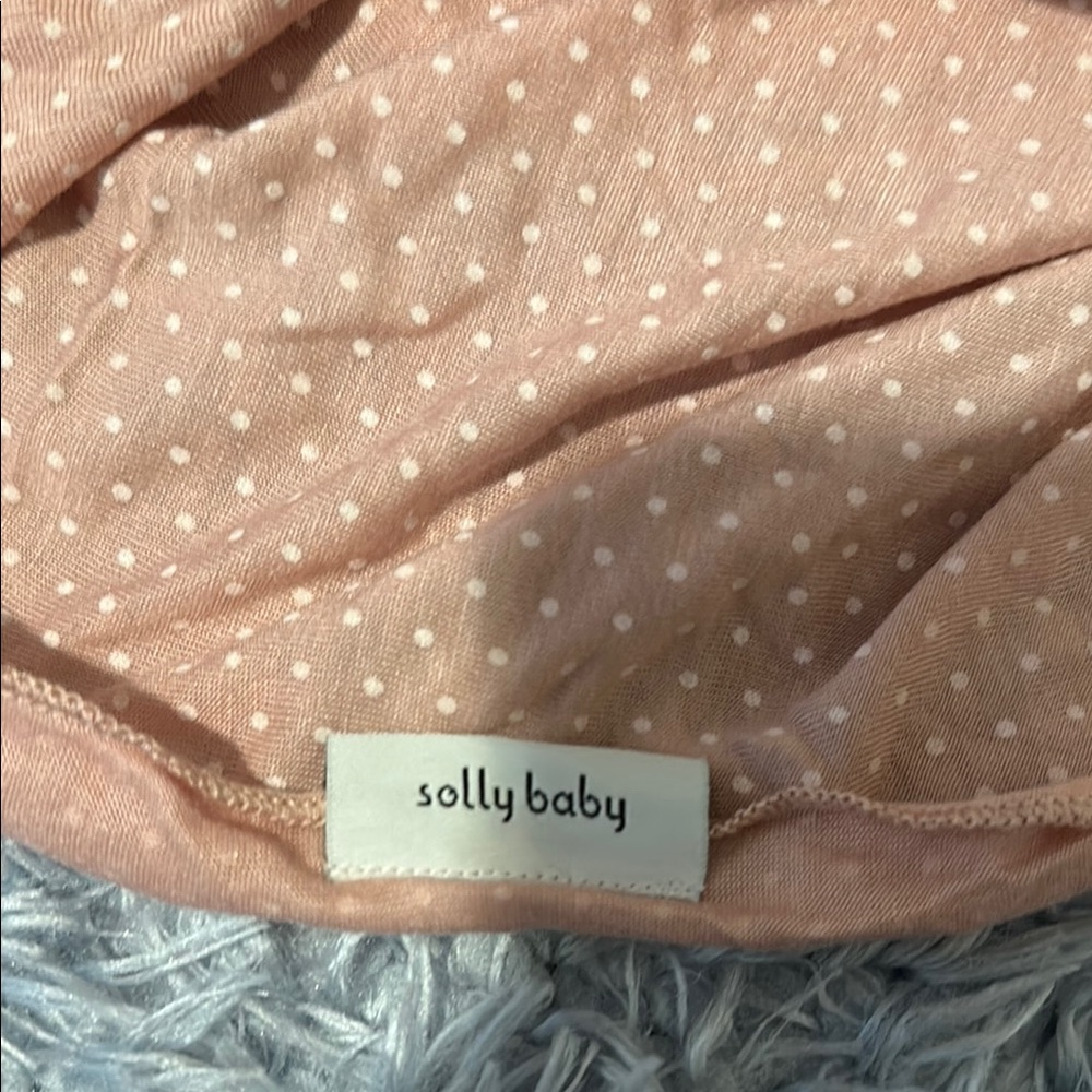 Solly Baby Pink Polka Dot Wrap